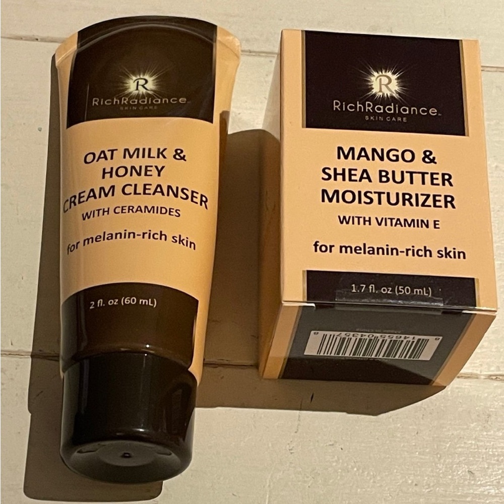 Rich Radiance Oat Milk & Honey Cream Cleanser & Mango & Shea Butter Moisturizer